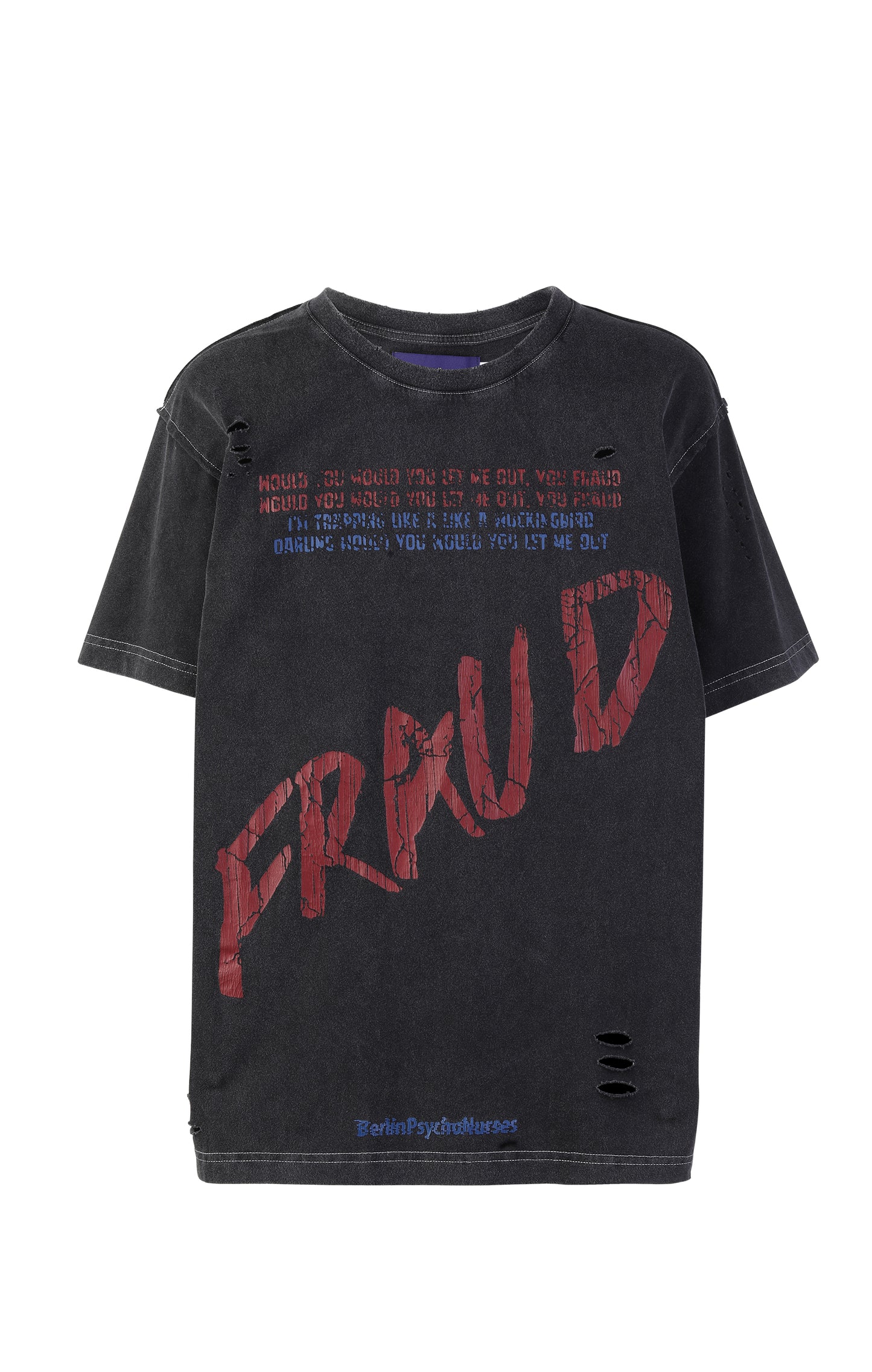 Fraud Destroyed Tee (Washed Black)