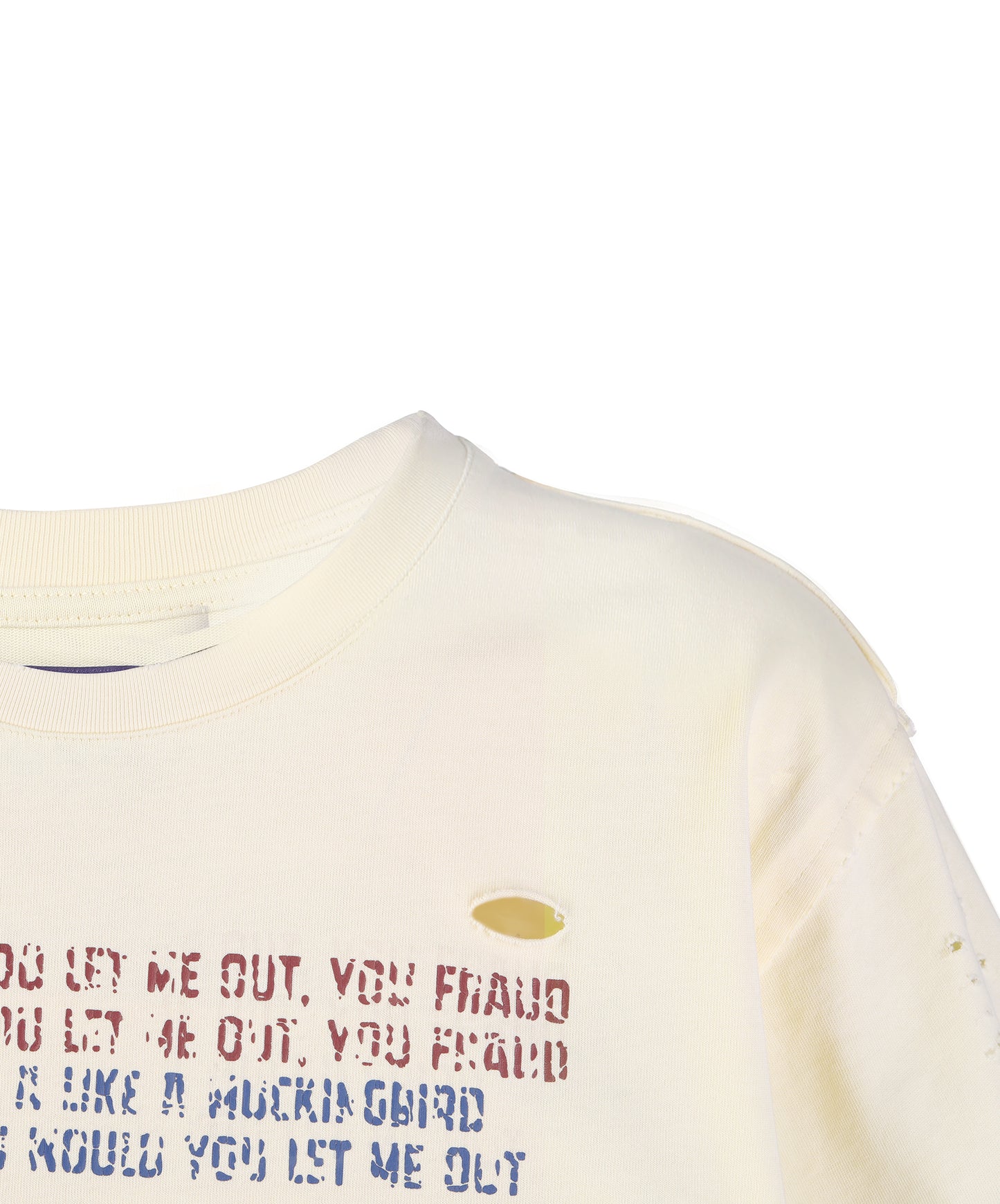 Fraud Destroyed Tee (Faded Yellow)