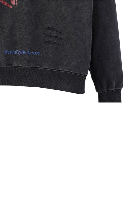 Fraud Destroyed Crewneck (Washed Black)