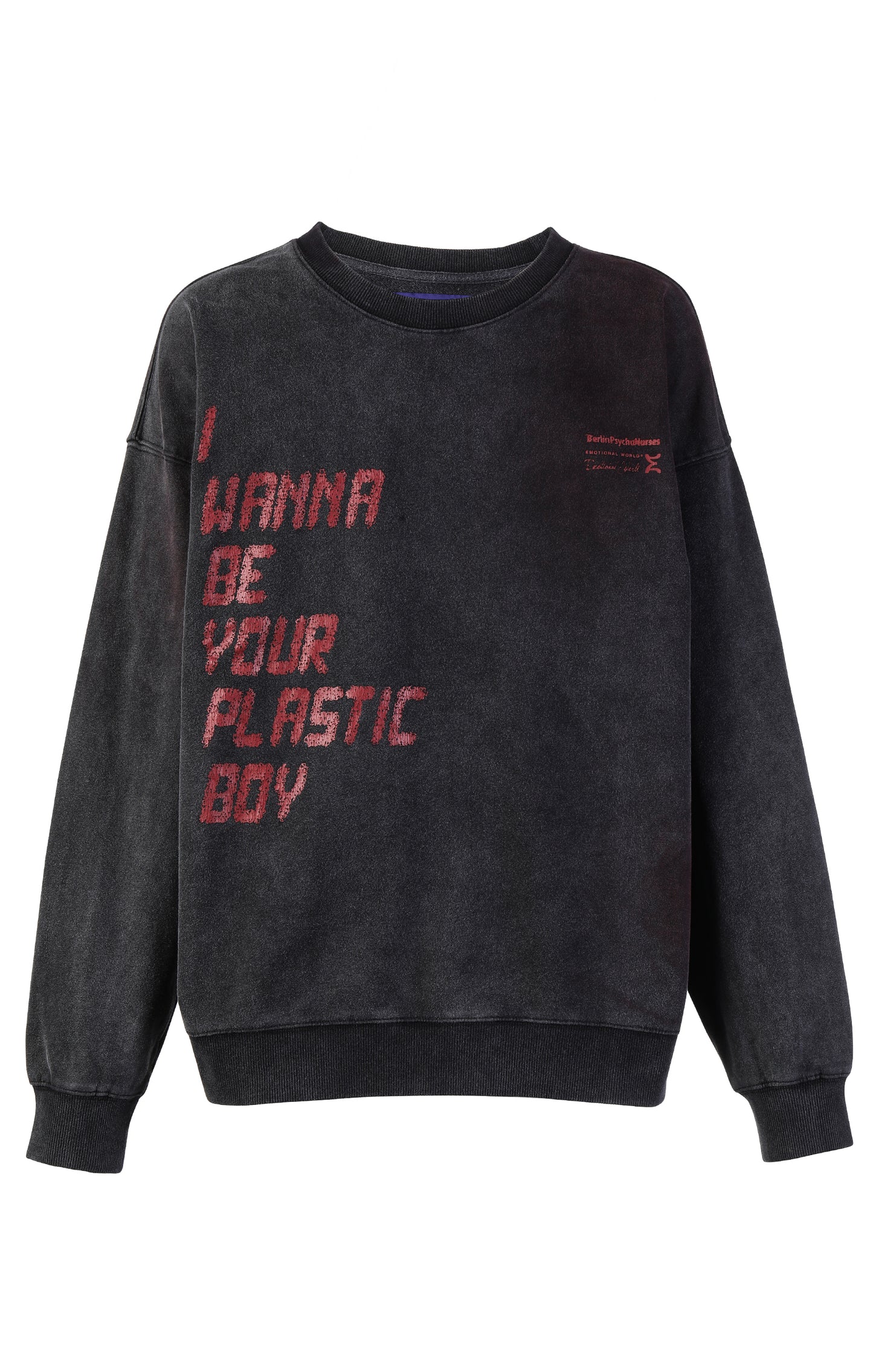 Battle Song Faded Crewneck (Washed Black)