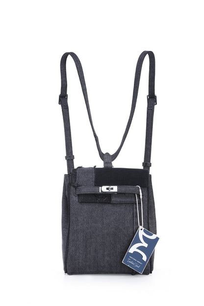 Backpack (Mini) – Multi Black Denim