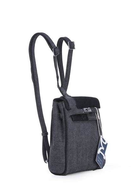 Backpack (Mini) – Multi Black Denim