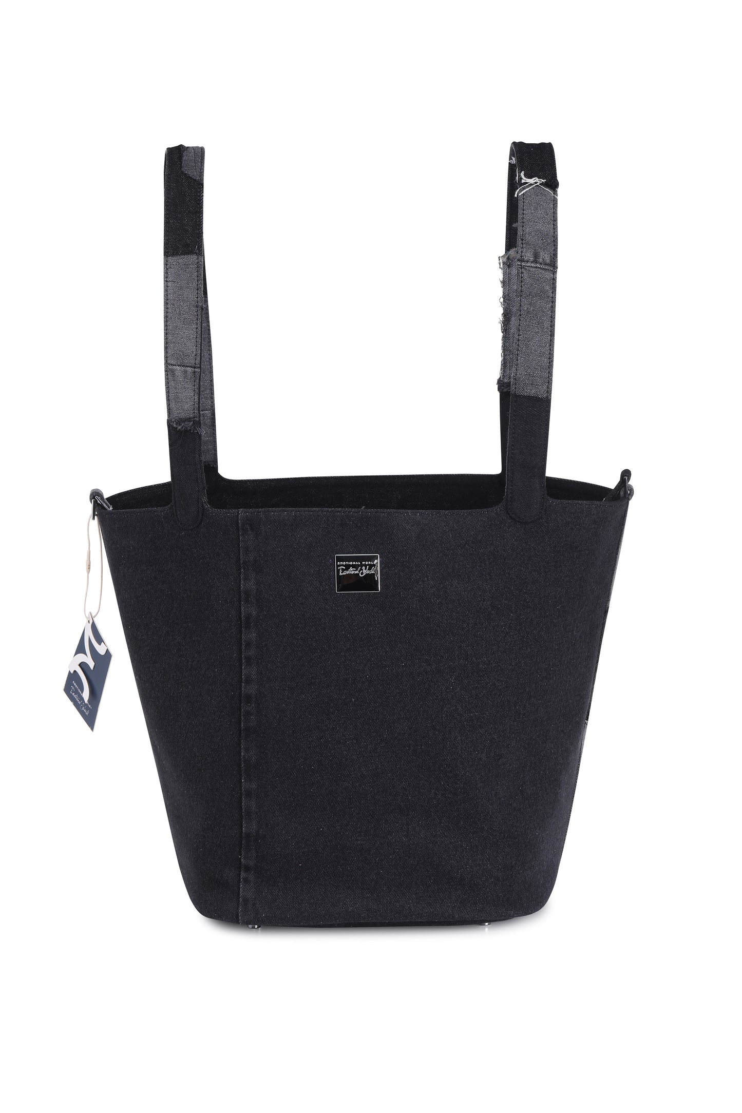 Travel Bucket Bag – Black Denim