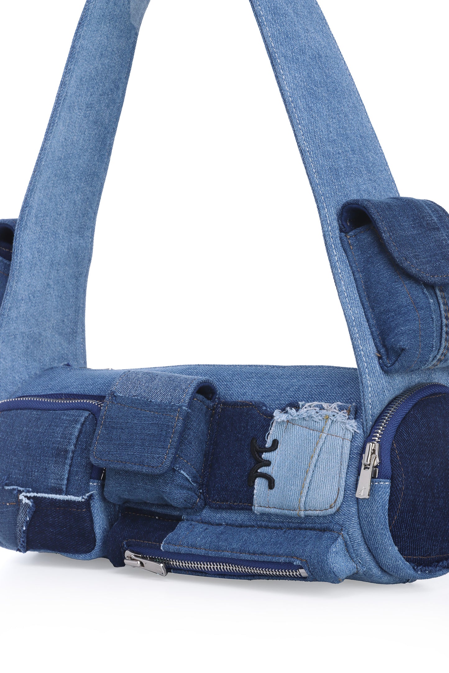 Cargo Shoulder Bag – Multi Denim