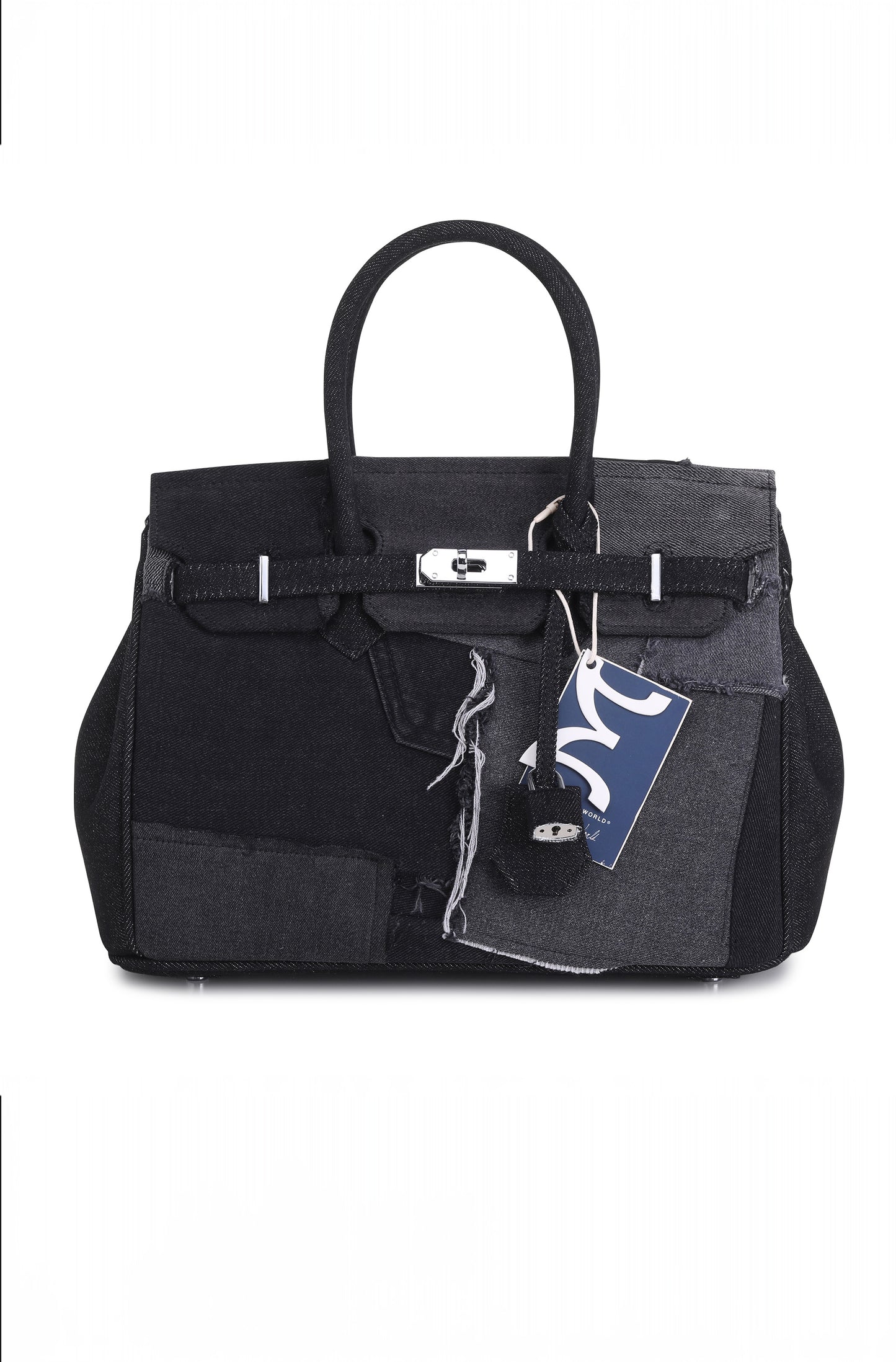 Travel Bag (30cm) – Multi Denim Black