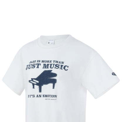 Emotional World-Jazz Slogan T-Shirt