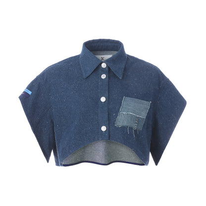 Emotional World-Linen Patchwork Shirt