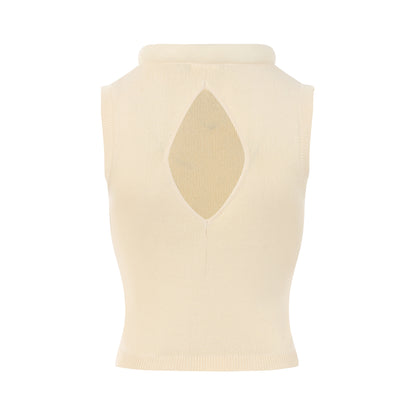 Emotional World-Rhombic Cutout Vest