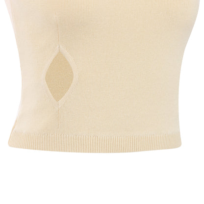 Emotional World-Rhombic Cutout Vest