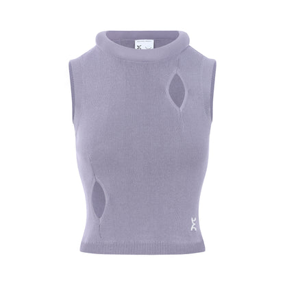 Emotional World-Rhombic Cutout Vest