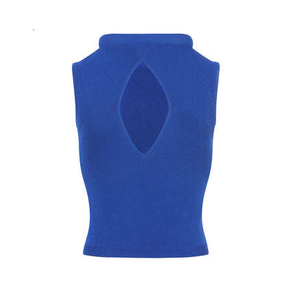 Emotional World-Rhombic Cutout Vest