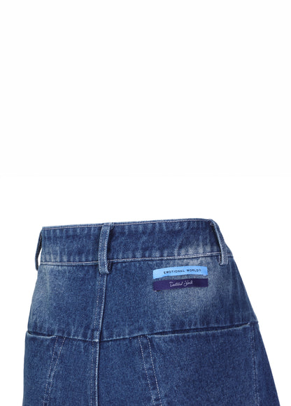 Double Waistband Baggy Jeans